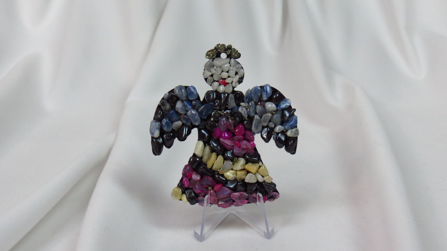 Înger Roz-Albastru-Galben